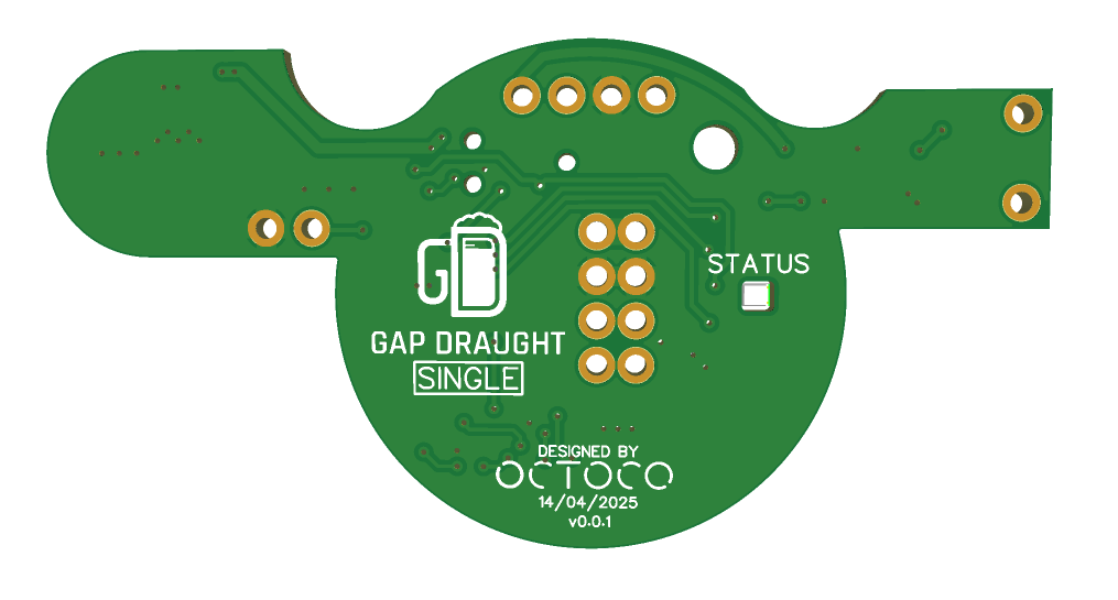 The single tap unit's PCB.